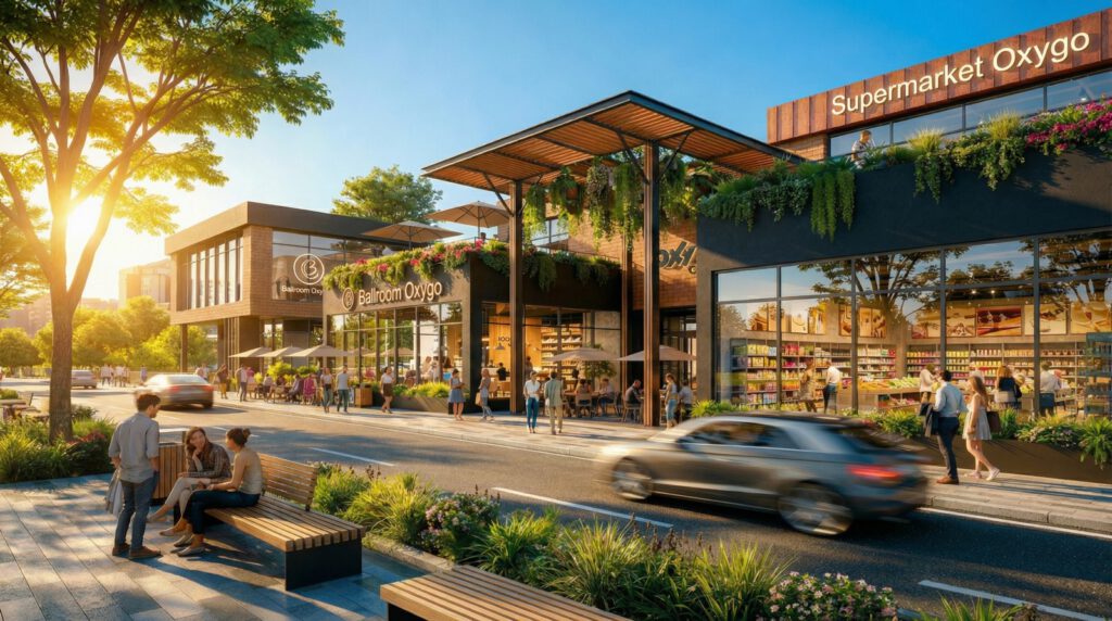 OxyGo Shopping Center – Retail si relaxare la malul lacului